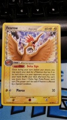 Fearow  18/100 Rare Ex Crystal Guardians