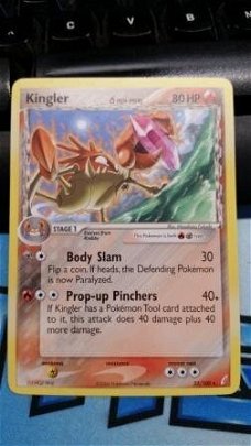 Kingler  22/100 Rare  Ex Crystal Guardians