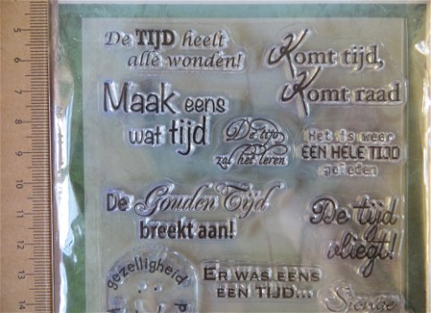 6410/0022 --- DIVERSE TEKSTEN / BACK IN TIME --- JOY! CRAFTS --- NIEUW - 1