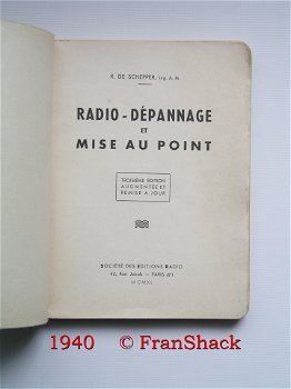 [1940] Radio Dèpannage et mise au point, R. de Schepper, SER - 1