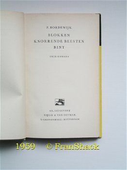 [1959] Drie Romans, 'Nimmer Dralend Reeks' No. 44, Bordewijk, Nijgh & v. D. - 3