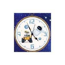 Borduurpakket Disney WALL-E klok incl.uurwerk NIEUW !