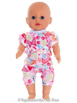 Baby Born badpopje 32 cm Jumpsuit vlinders