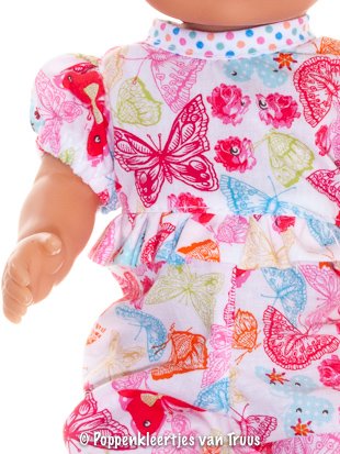 Baby Born badpopje 32 cm Jumpsuit vlinders - Afbeelding 2