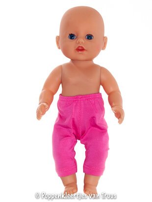 Baby Born Badpopje 32 cm Jurksetje roze/blauwe roosjes - Afbeelding 3