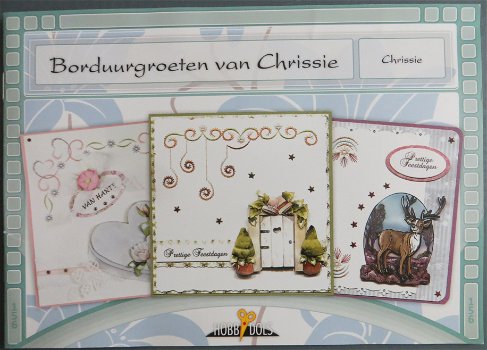 HOBBYDOLS BOEKJE nr. 156 --- Borduurgroeten van Chrissie - 0