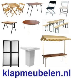 Klapmeubelen Professionele kwaliteit NU 10% korting !