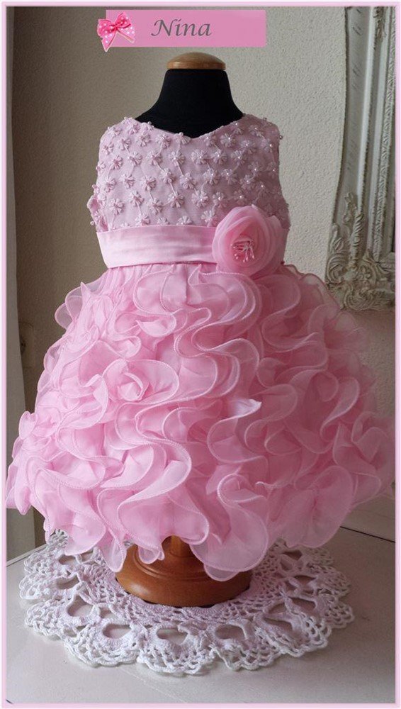 104 roze bruidsmeisjesjurkje kinderbruidskleding doopjurkje NINA - nr. 1