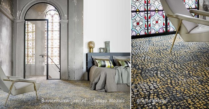 Desso Mozaic gefestonneerd vloerkleed vanaf 140x200 tot 280x360cm - 1