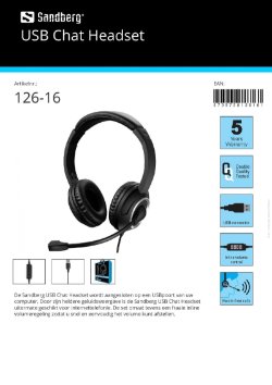 USB Chat Headset aansluiting USB op PC Laptop voor internettelefonie