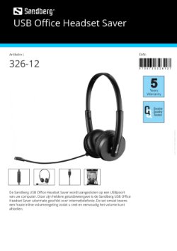 USB Office Headset Saver voor internettelefonie via PC laptop