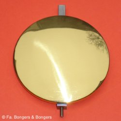 Engelse staande klok slinger Ø 4 “ (10 cm) - messing - cpl. met geleidestang en moer