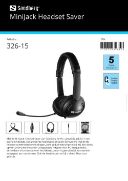 MiniJack Headset Saver aansluiten op smartphone PC laptop