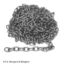 Klokketting voor lantaarnklokken en Engelse staande klokken 42 schakels per feet.