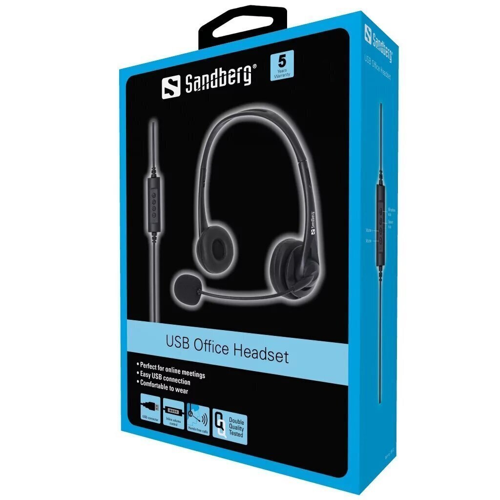 USB Office Headset USB poort op computer ideaal voor internettelefonie - Afbeelding 5