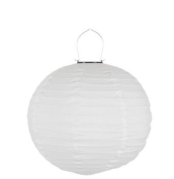 Lampion Led – Wit 41 X 41 X 41 cm – Katoen - 0