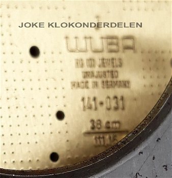 = Uurwerk = Wuba 141 - 031 38 cm. =42542 - 4