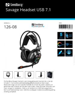 Savage Headset USB 7.1 surroundsound gaming headset