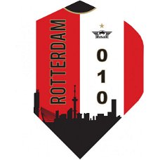 Voetbal dart flight Feijenoord Rotterdam thuis rood 100 micron