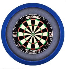 Budget led dartbord verlichting  met surround rand blauw