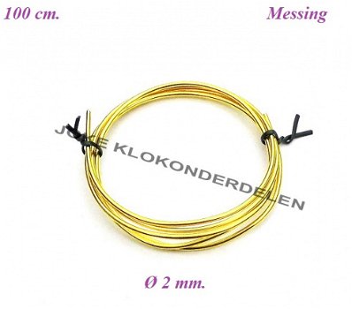 = Massief messingdraad Ø 2 mm. =41293 - 0