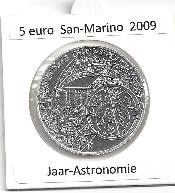 San Marino 5 euro stukken zilver 2006-2008-2009-2010 - Afbeelding 3