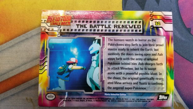 The Battle Renewed #32 Rainbow Foil Mewtwo Strikes Back (Topps) nm - 1