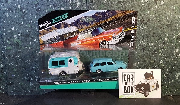 VW 1600 Squareback + classic craft 1:64 Maisto - 2