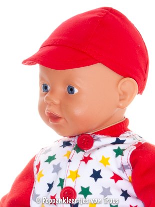 Baby Born 32 cm 3 dlg. Jongenssetje rood/sterretjes - Afbeelding 2
