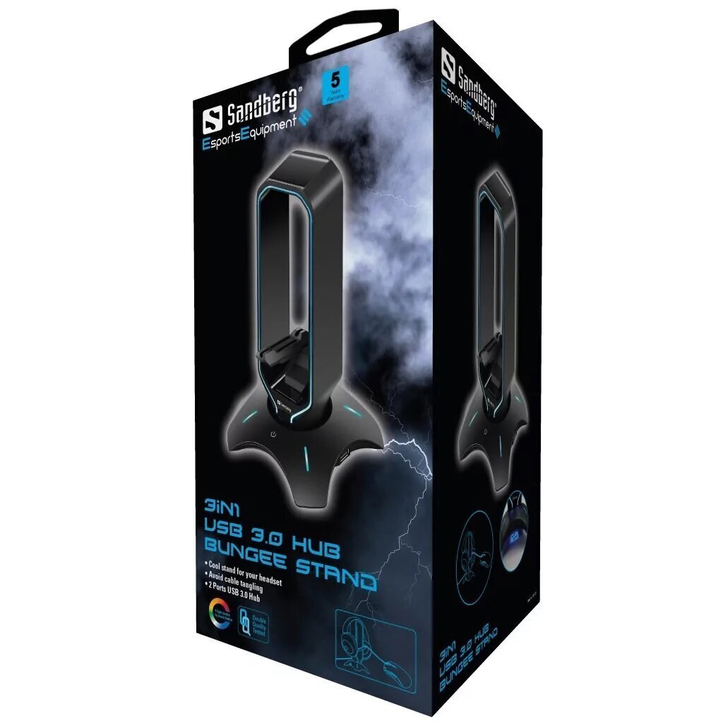 3in1 USB 3.0 Hub Bungee Stand ultieme levenslijn voor gamer slimme houder voor uw headset - Afbeelding 4