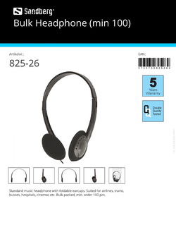 Bulk Headphone (minimale afname 100)