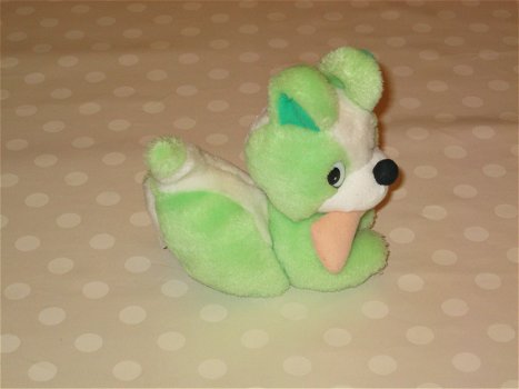 Pluche Hond Groen - 3