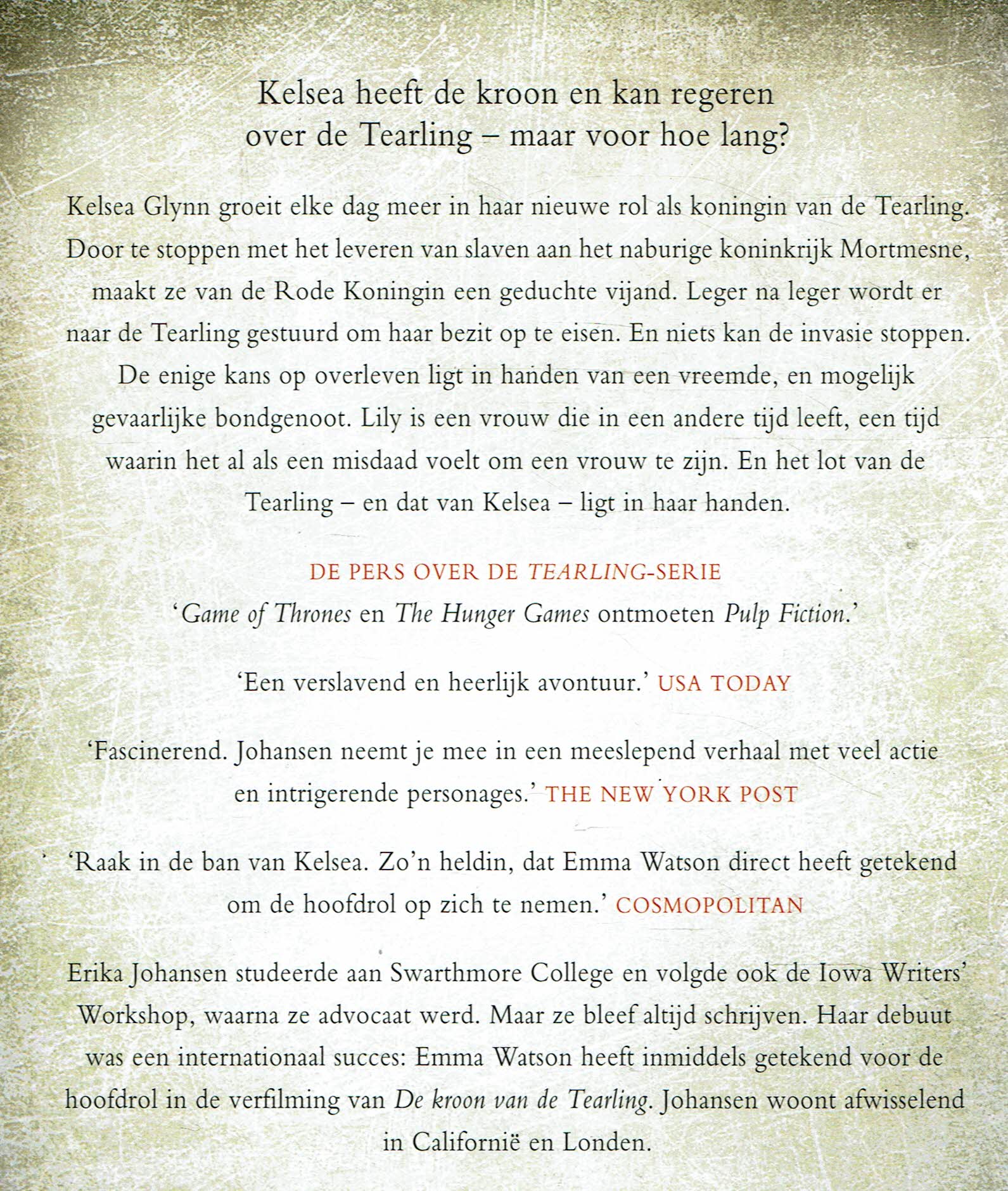 VERKOCHT Erika Johansen = De invasie van de Tearling - Afbeelding 2