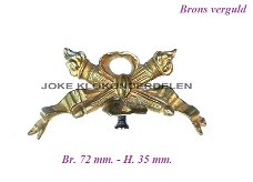 = Ornament = brons verguld =42587