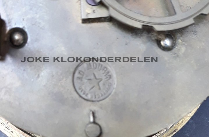 = Frans pendule uurwerk = AD. Mougin =42593 - Afbeelding 5