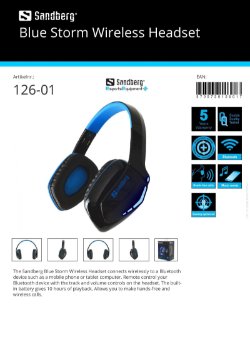 Blue Storm Wireless Headset Bluetooth