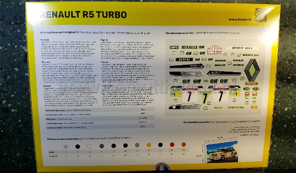 Renault 5 Turbo rally 1:24 Heller - 1