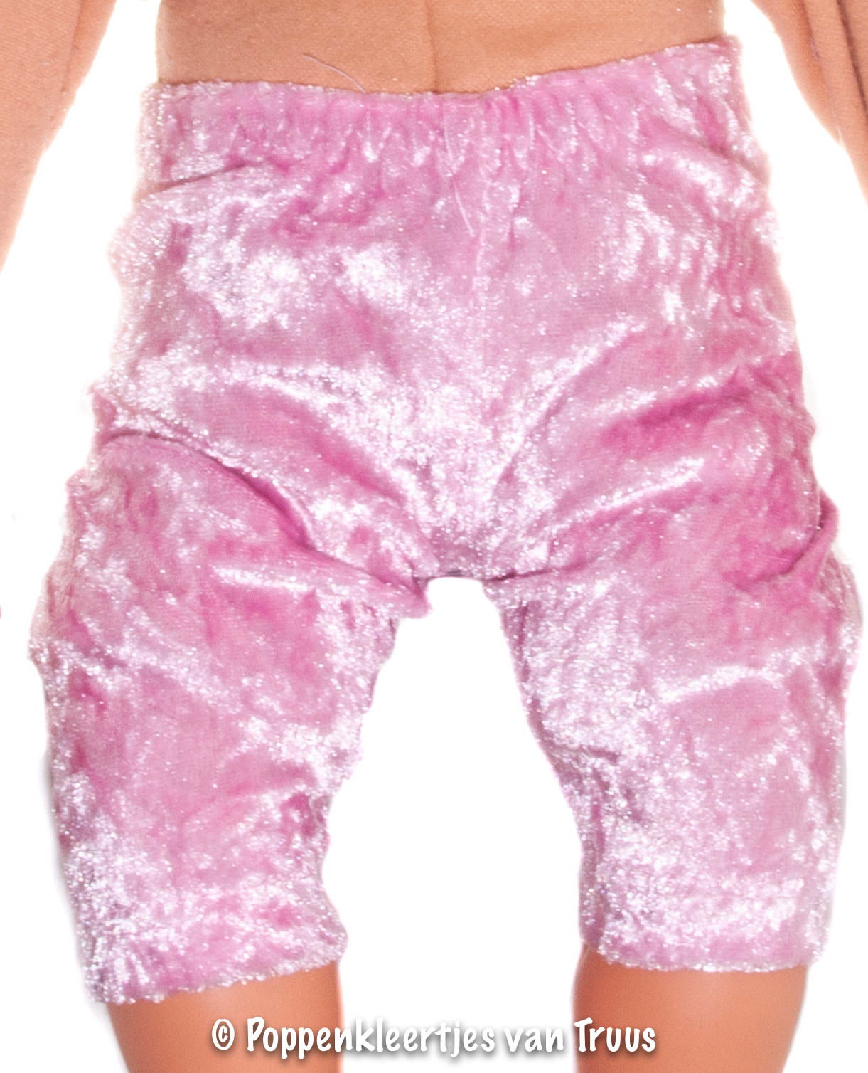 Pop 38 cm Jurksetje Wit/lila/ruitjes - Afbeelding 4