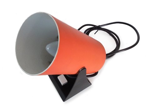 retro oranje tafellamp - 3