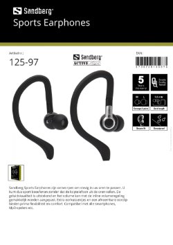 Sports Earphones Oortelefoon voor het sporten en meer
