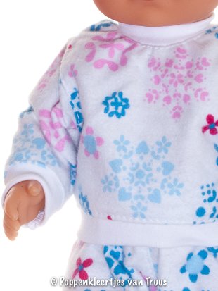 Baby Born Badpopje 32 cm Pyjama bloem/hartjes - Afbeelding 2
