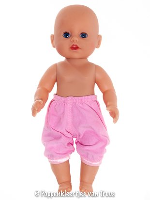 Baby Born Badpopje 32 cm Topje met broekje roze/wit - Afbeelding 3