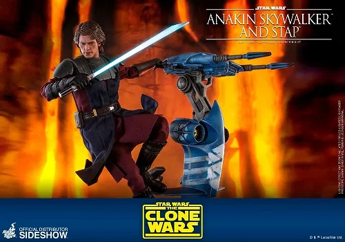 HOT DEAL Hot Toys SW Clone Wars Anakin Skywalker and Stap TMS020 - 4