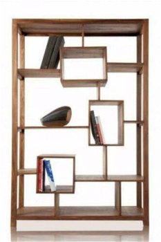 Boeken-Kast New Delhi 180cm Indian Rosewood - 1