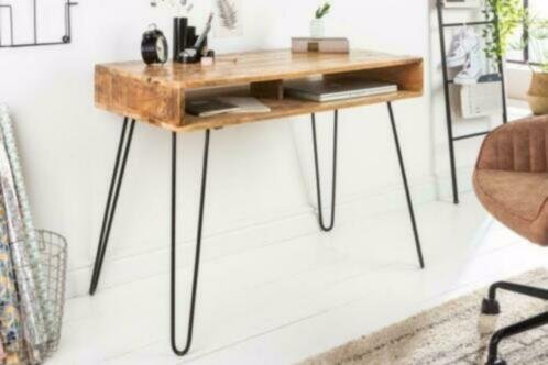 Bureau Havanna 100cm natuurlijke Mango-hout - 0