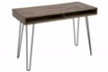 Bureau Havanna 110cm grijs Acacia-hout - 4 - Thumbnail