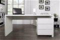 Bureau Minsk 160 cm wit - 2 - Thumbnail