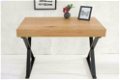 Bureau Villa II 100cm Oak-hout zwart - 1 - Thumbnail