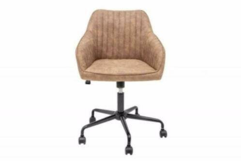 Bureaustoel Ruby armleuning taupe vintage - 1