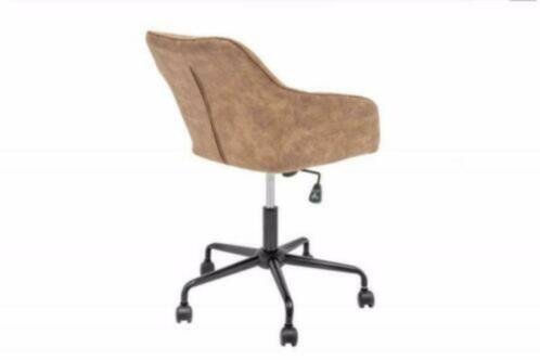 Bureaustoel Ruby armleuning taupe vintage - 3